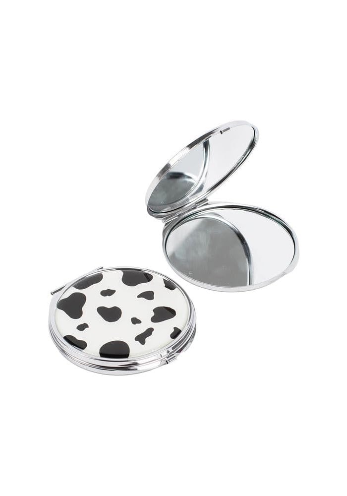 Daiso Compact Mirror with Metallic Frame - Assorted Colors - Image 1